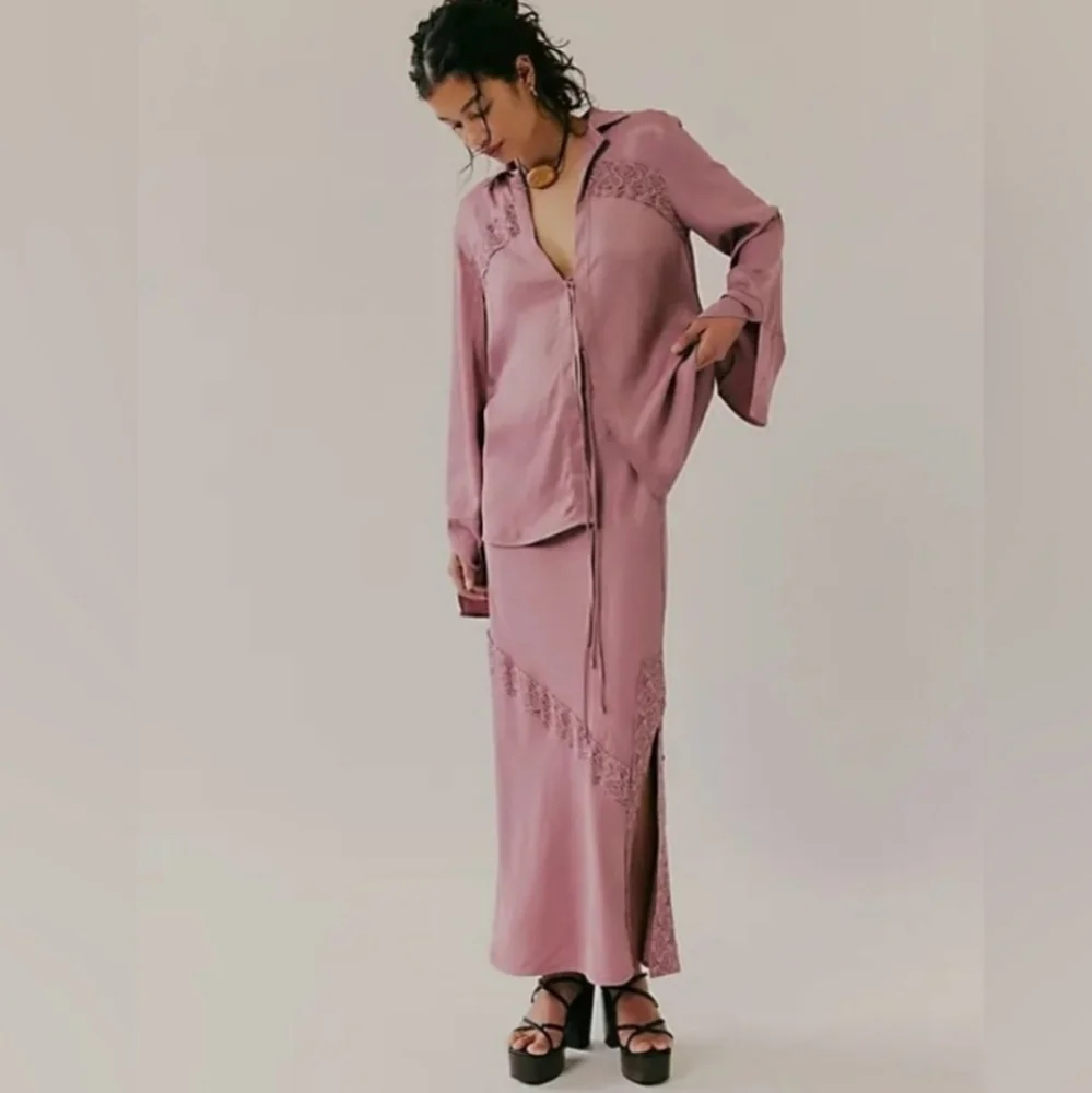 NWOT Free People Lucia Set in Nostalgia Rose size Xs, S, M - Picture 4 of 12